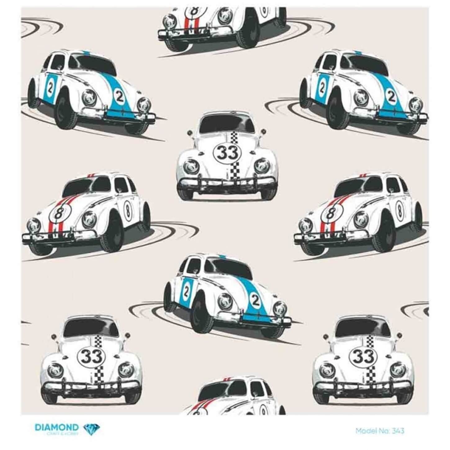 Декупаж рисовой бумагой с бриллиантами 343