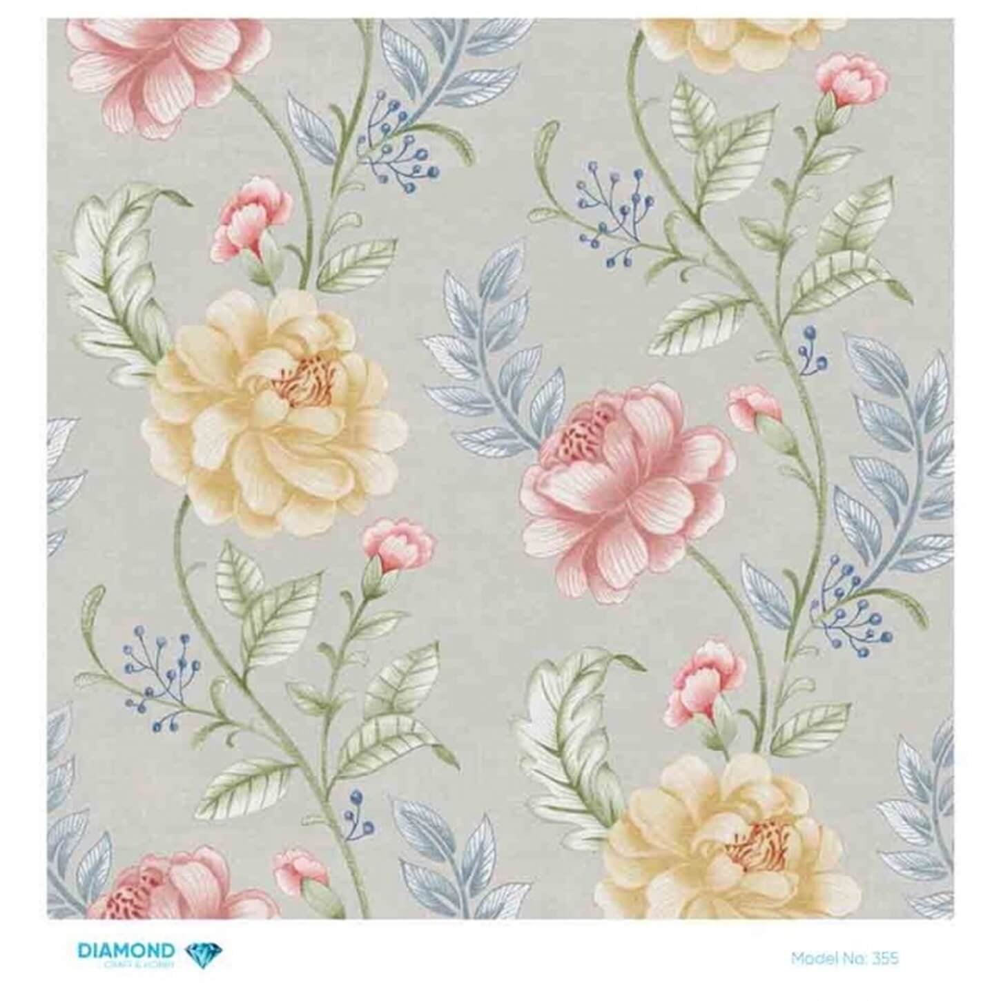 Алмазная рисовая бумага для декупажа 355