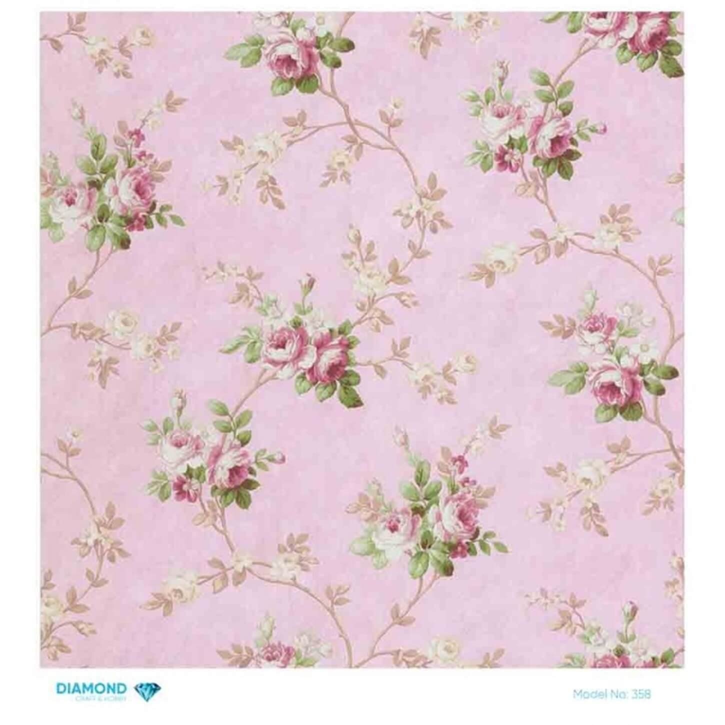 Алмазная рисовая бумага для декупажа 358