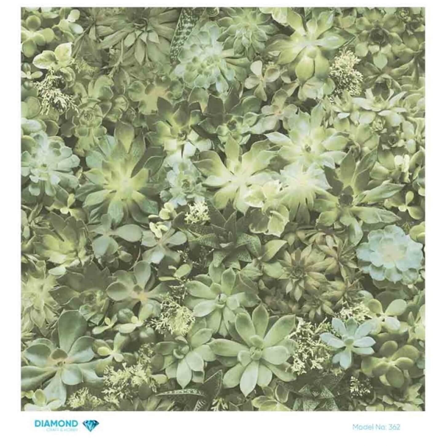 Декупаж рисовой бумагой с бриллиантами 362