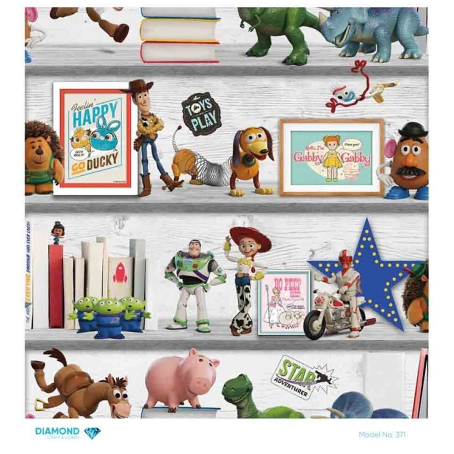 Декупаж рисовой бумагой с бриллиантами 371