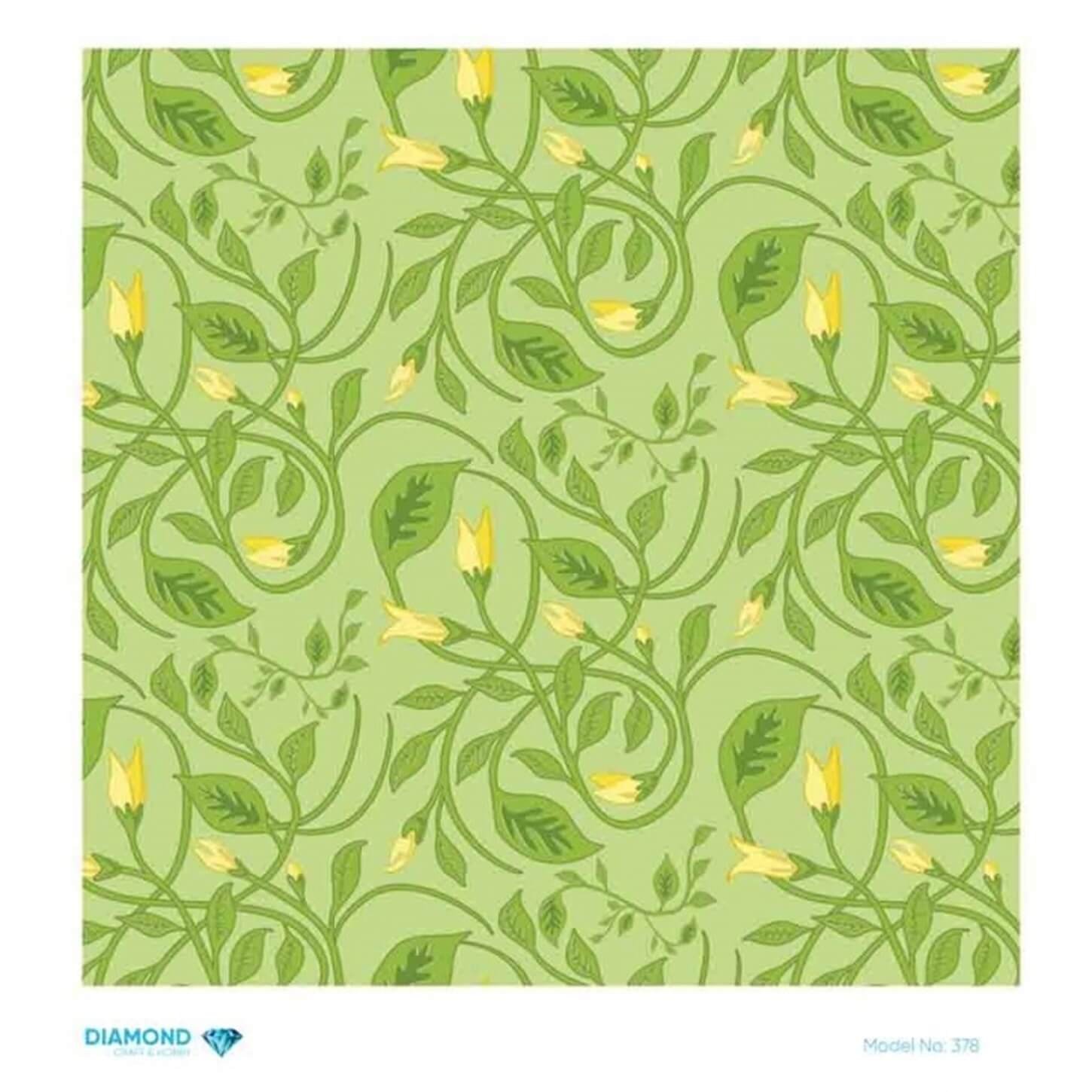 Декупаж рисовой бумагой с бриллиантами 378