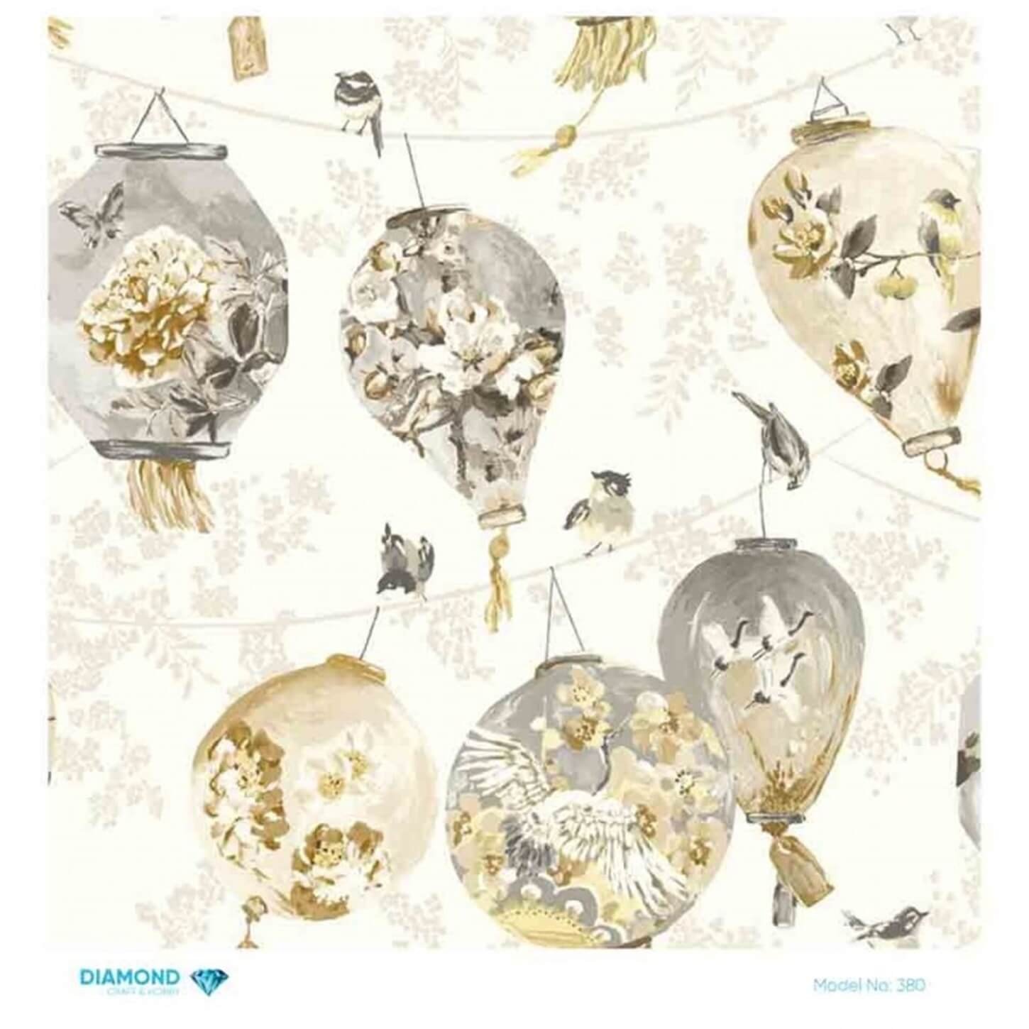 Алмазная рисовая бумага для декупажа 380