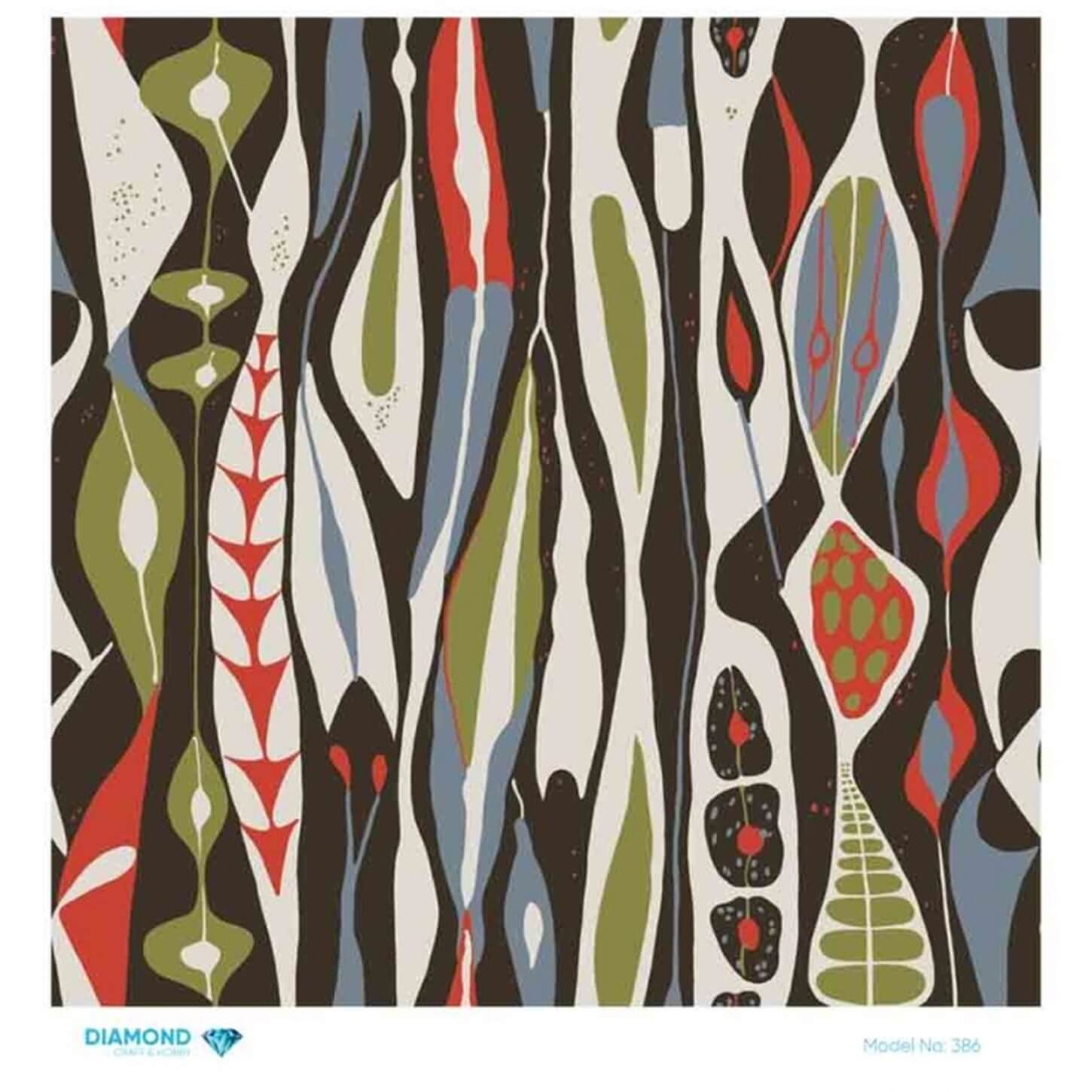 Декупаж рисовой бумагой с бриллиантами 386