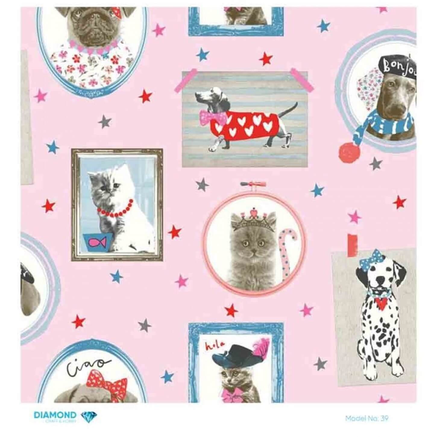 ديكوباج ورق الأرز الماسي 39