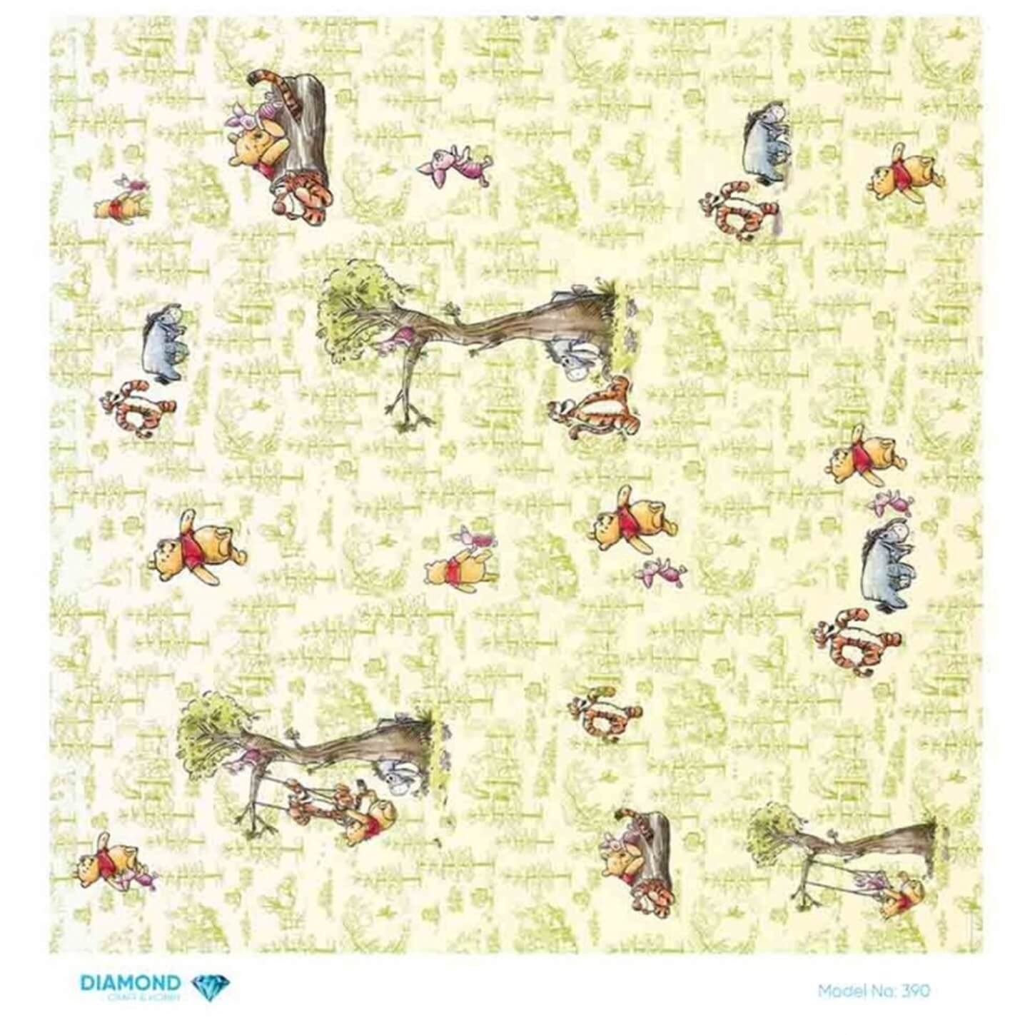 Алмазная рисовая бумага для декупажа 390