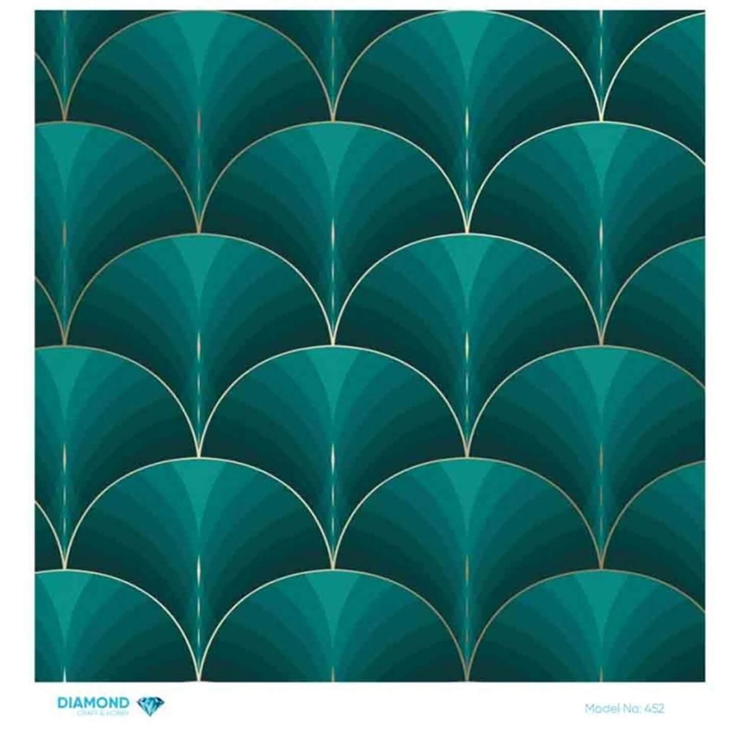 Декупаж рисовой бумагой с бриллиантами 452