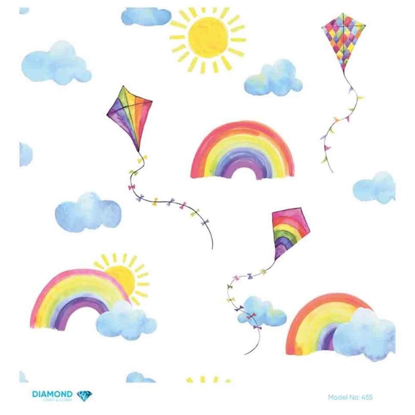 Алмазная рисовая бумага для декупажа 455