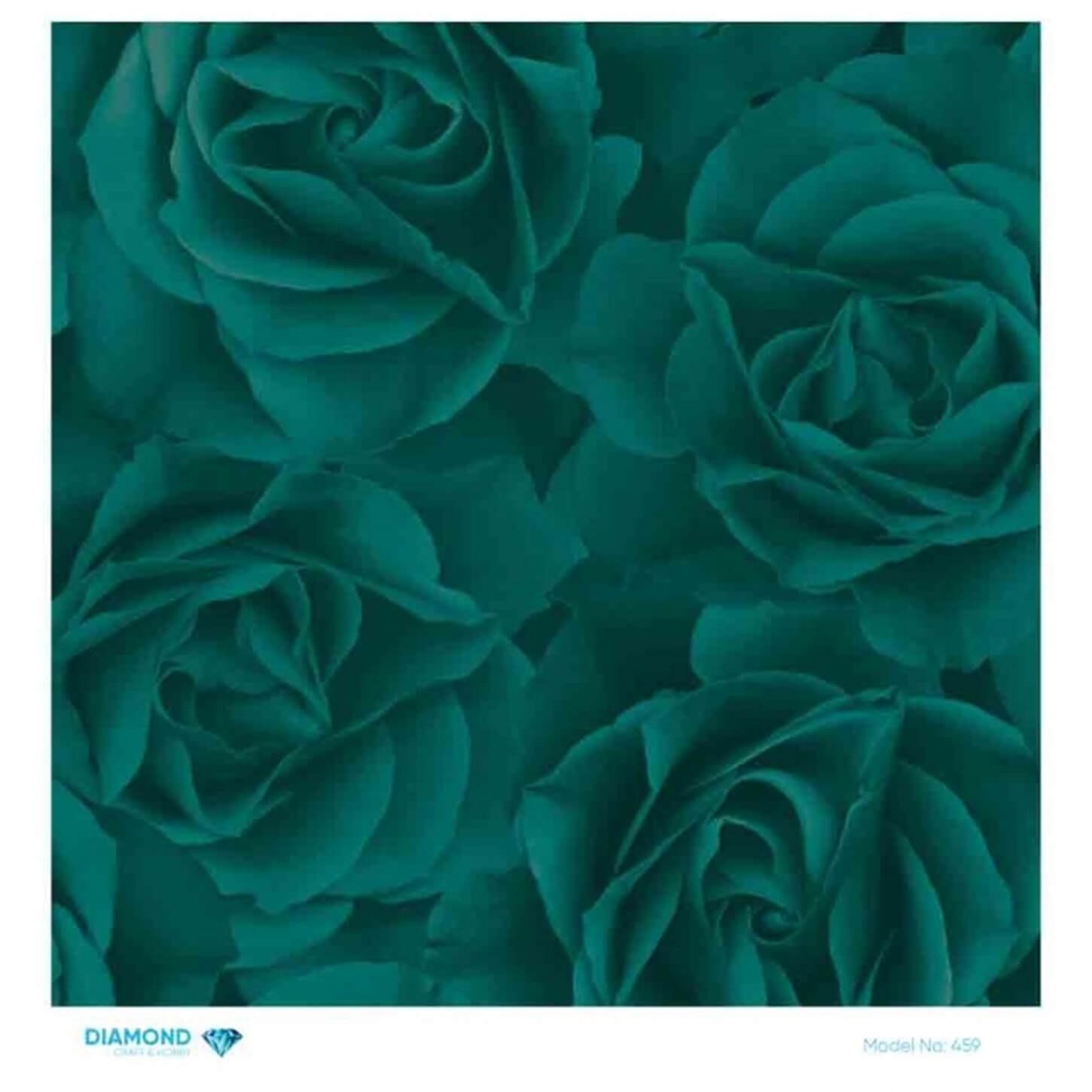 Декупаж рисовой бумагой с бриллиантами 459