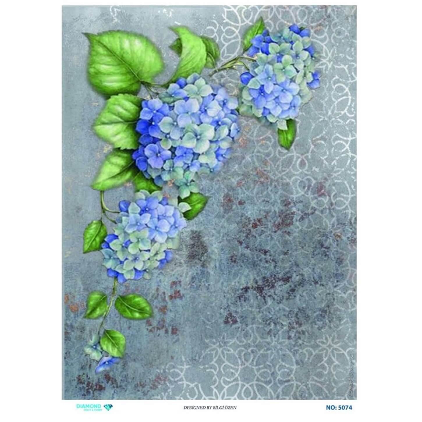 ديكوباج ورق الأرز الماسي 5074