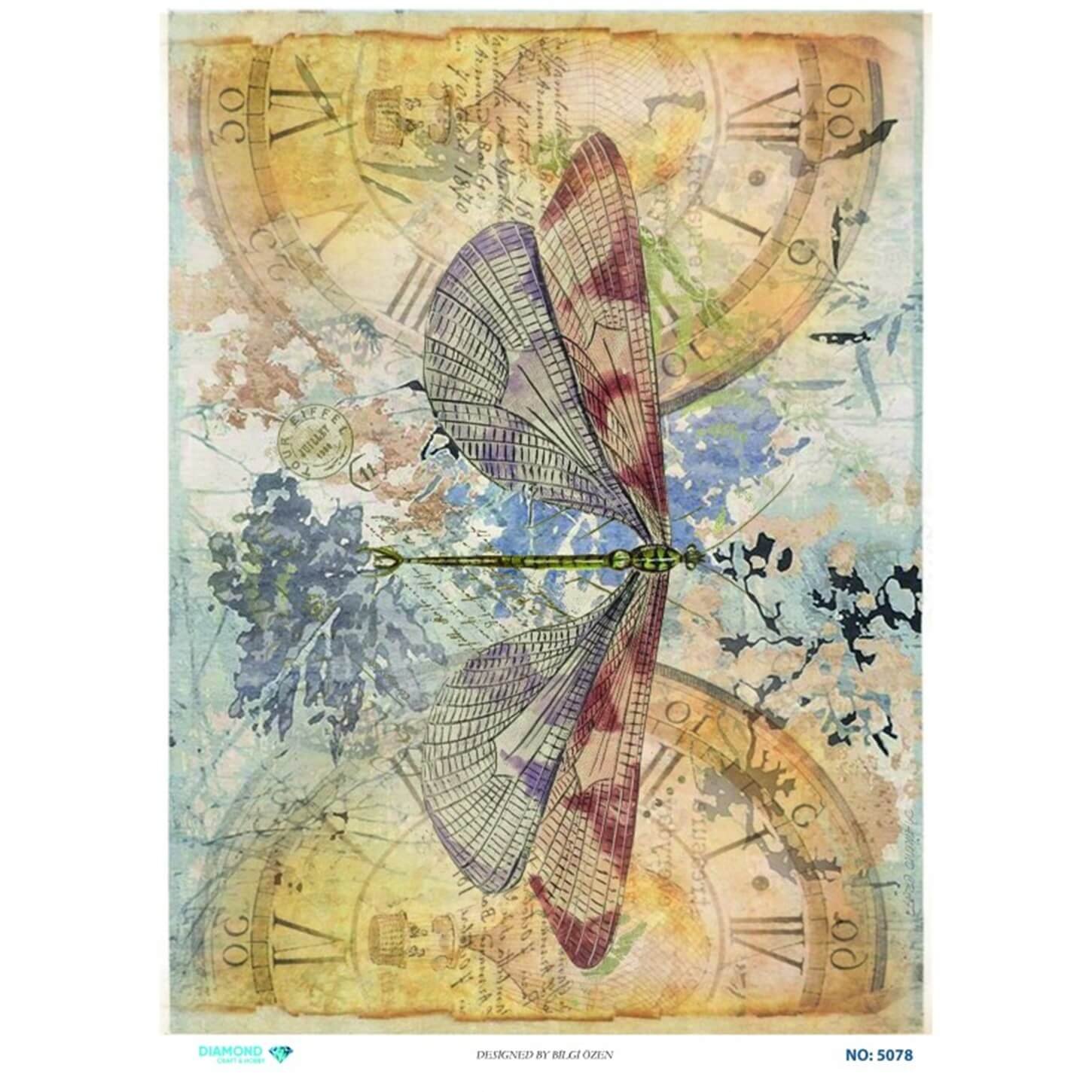 Diamond Rice Paper Decoupage 5078