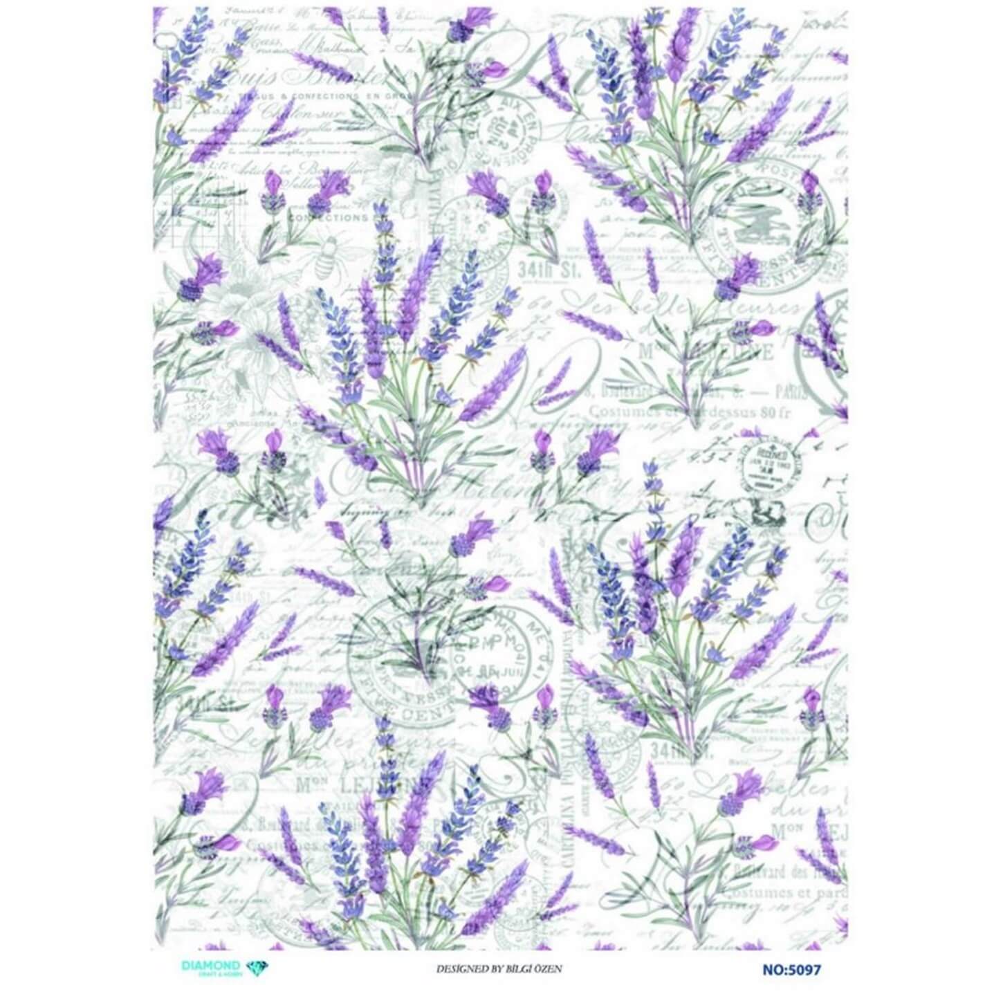 ديكوباج ورق الأرز الماسي 5097