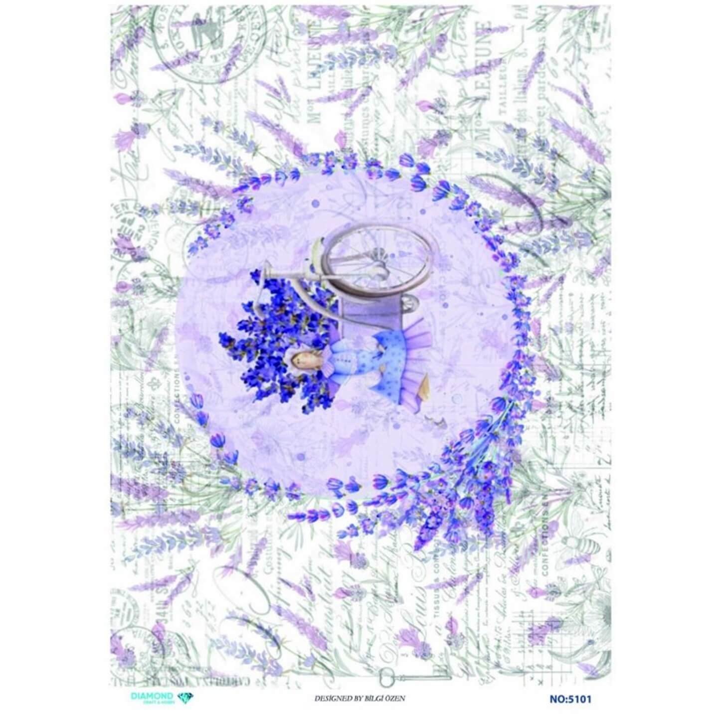 ديكوباج ورق الأرز الماسي 5101