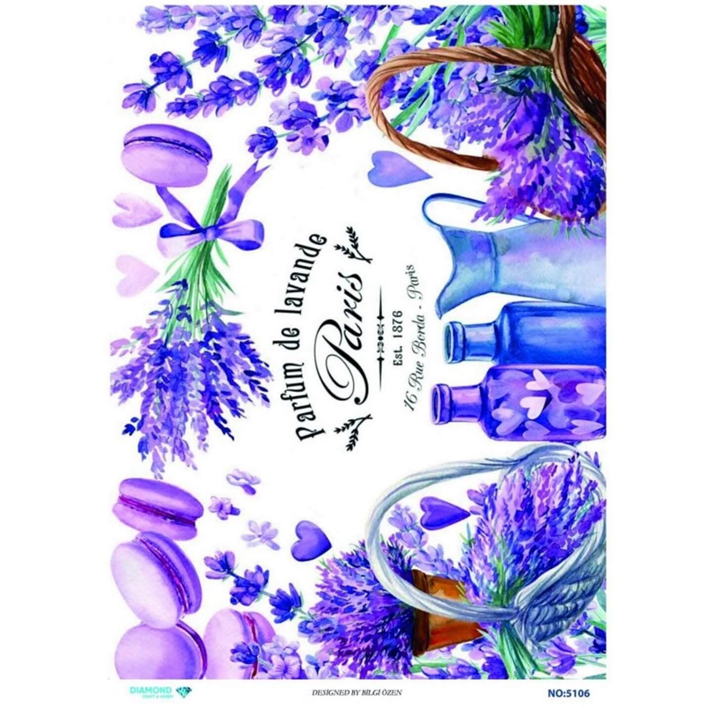 ديكوباج ورق الأرز الماسي 5106