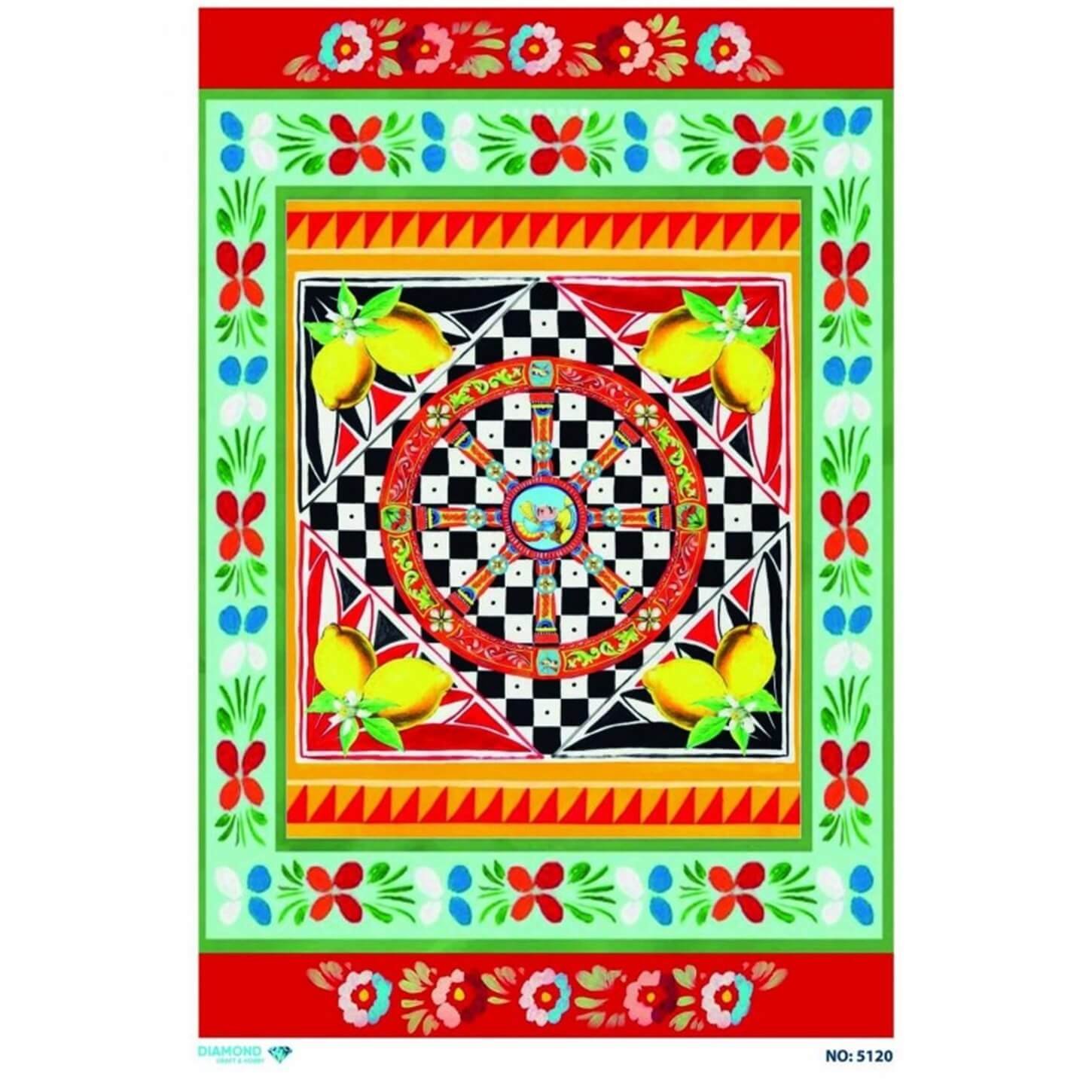 ديكوباج ورق الأرز الماسي 5120