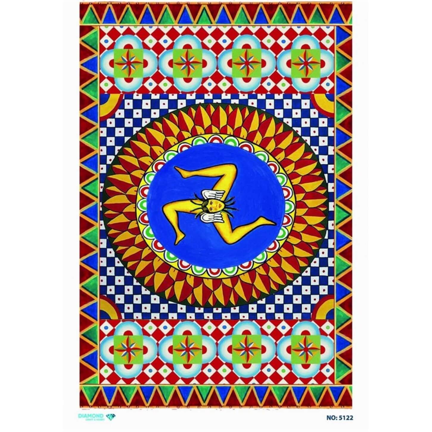 ديكوباج ورق الأرز الماسي 5122