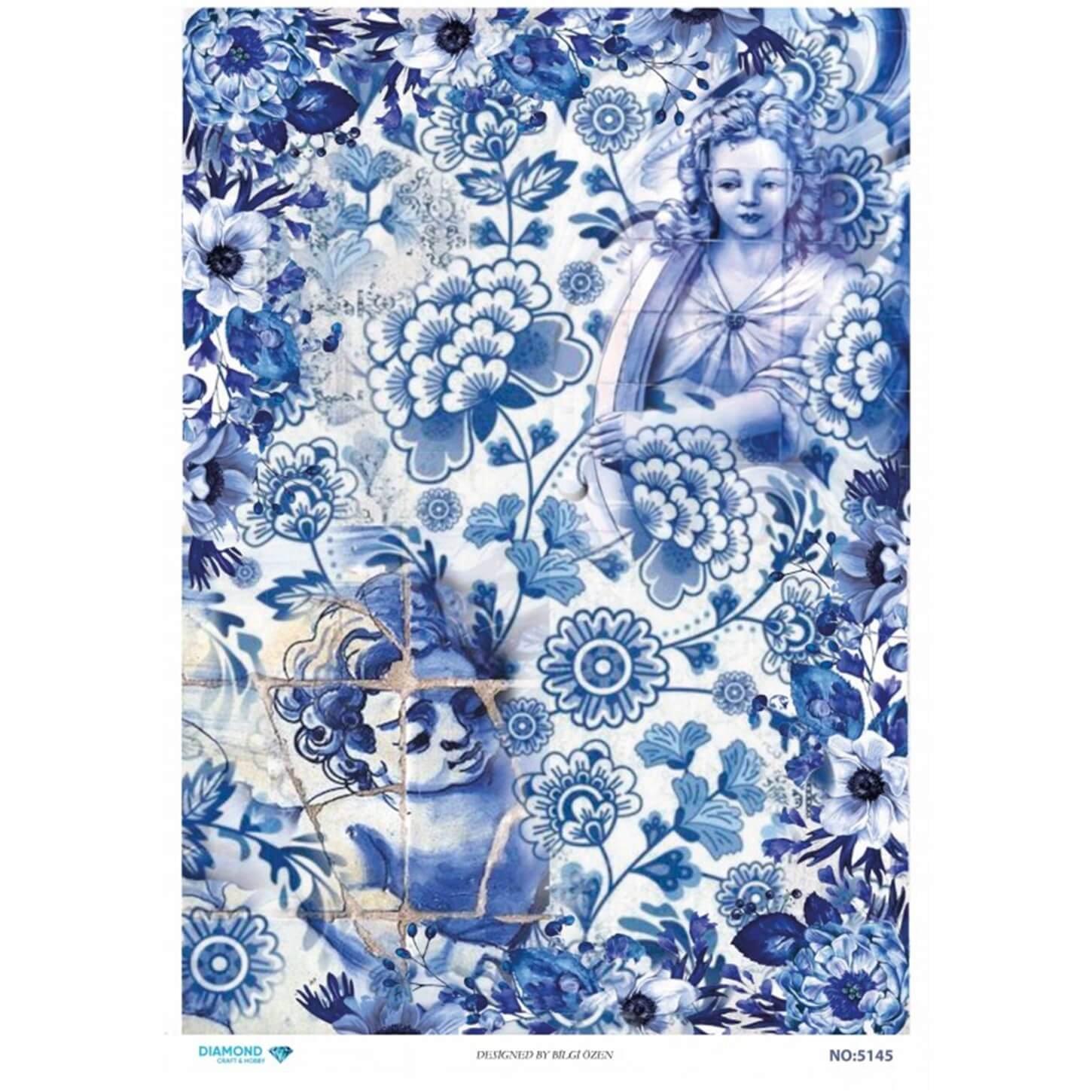 ديكوباج ورق الأرز الماسي 5145