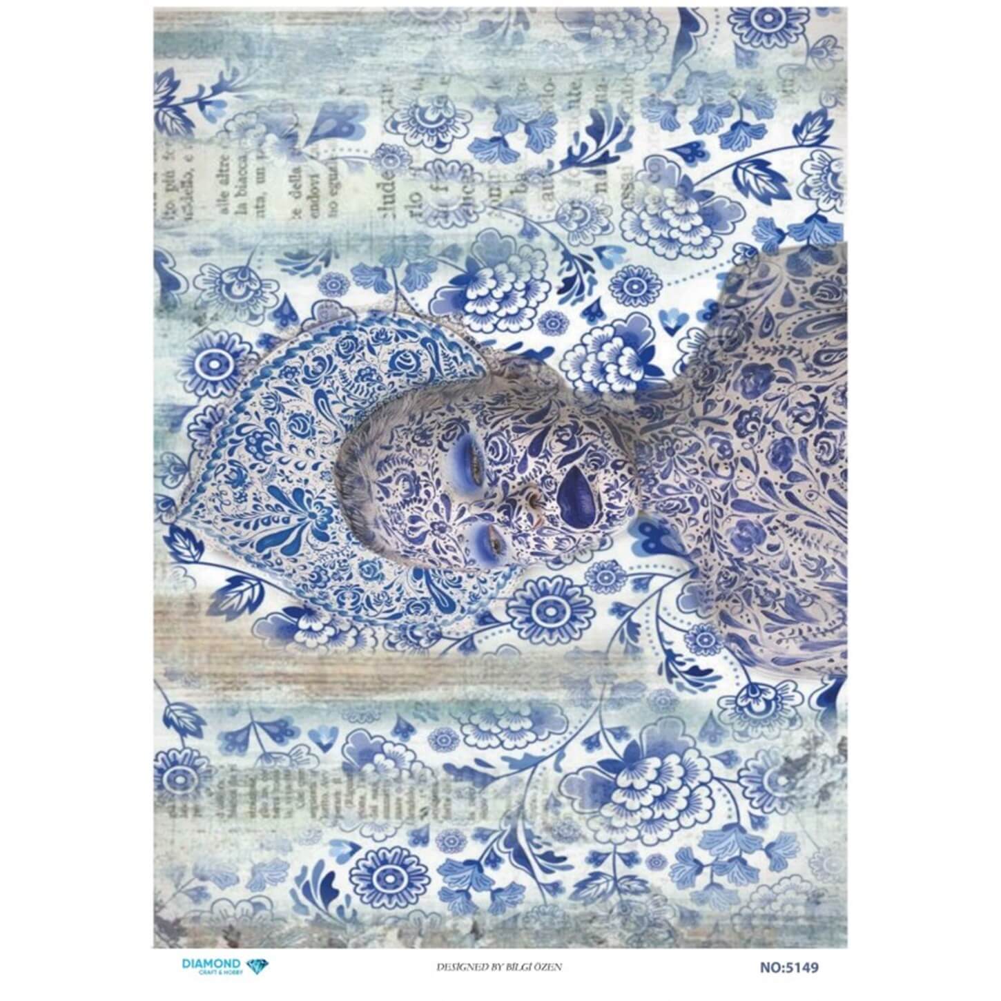 ديكوباج ورق الأرز الماسي 5149