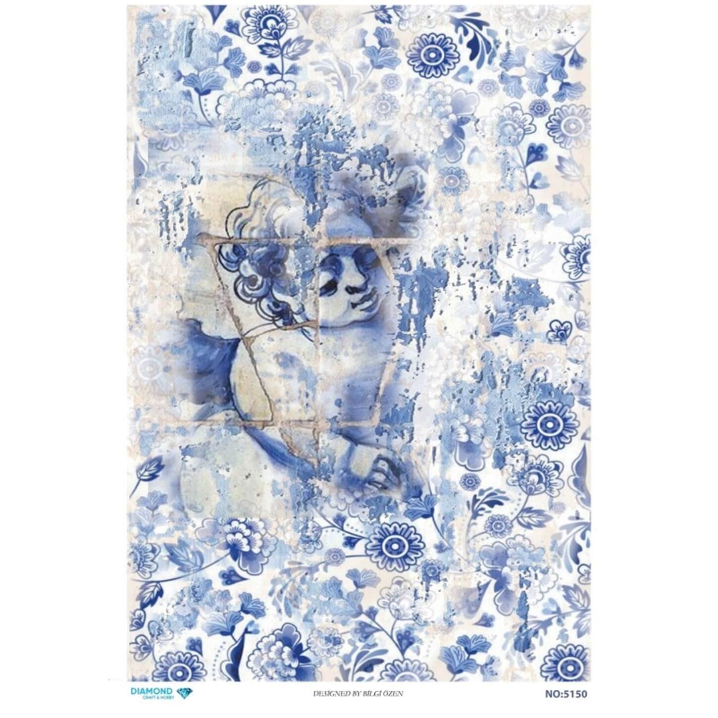 ديكوباج ورق الأرز الماسي 5150