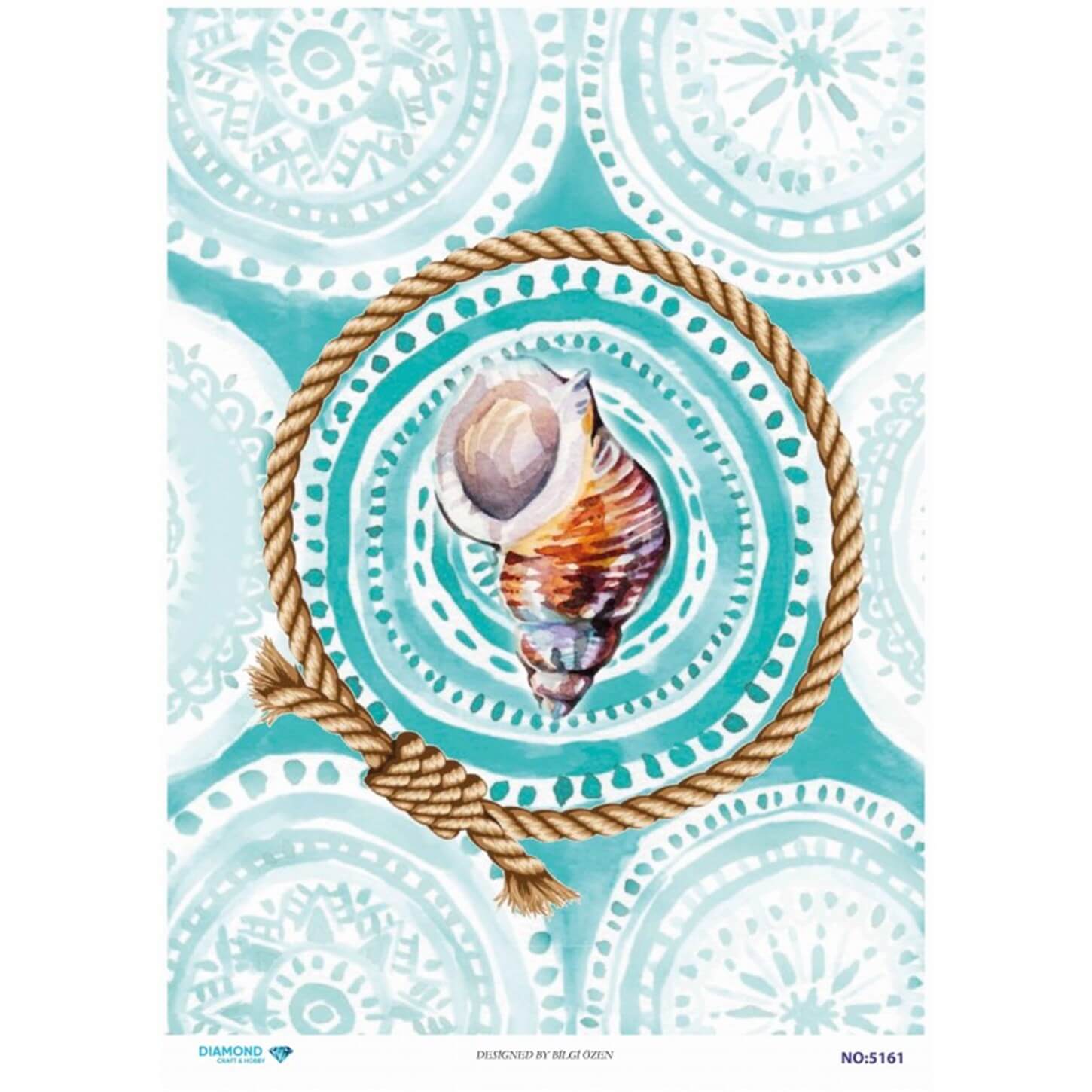 ديكوباج ورق الأرز الماسي 5161