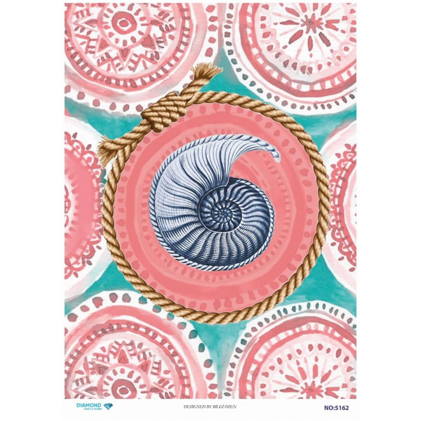 ديكوباج ورق الأرز الماسي 5162