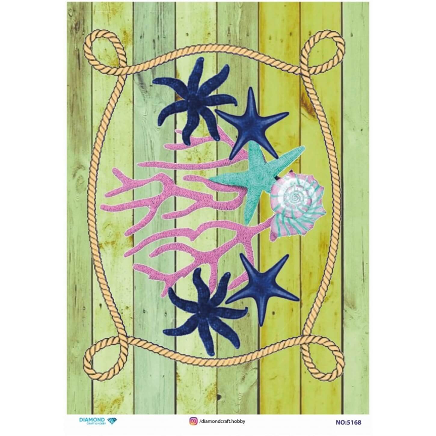 ديكوباج ورق الأرز الماسي 5168