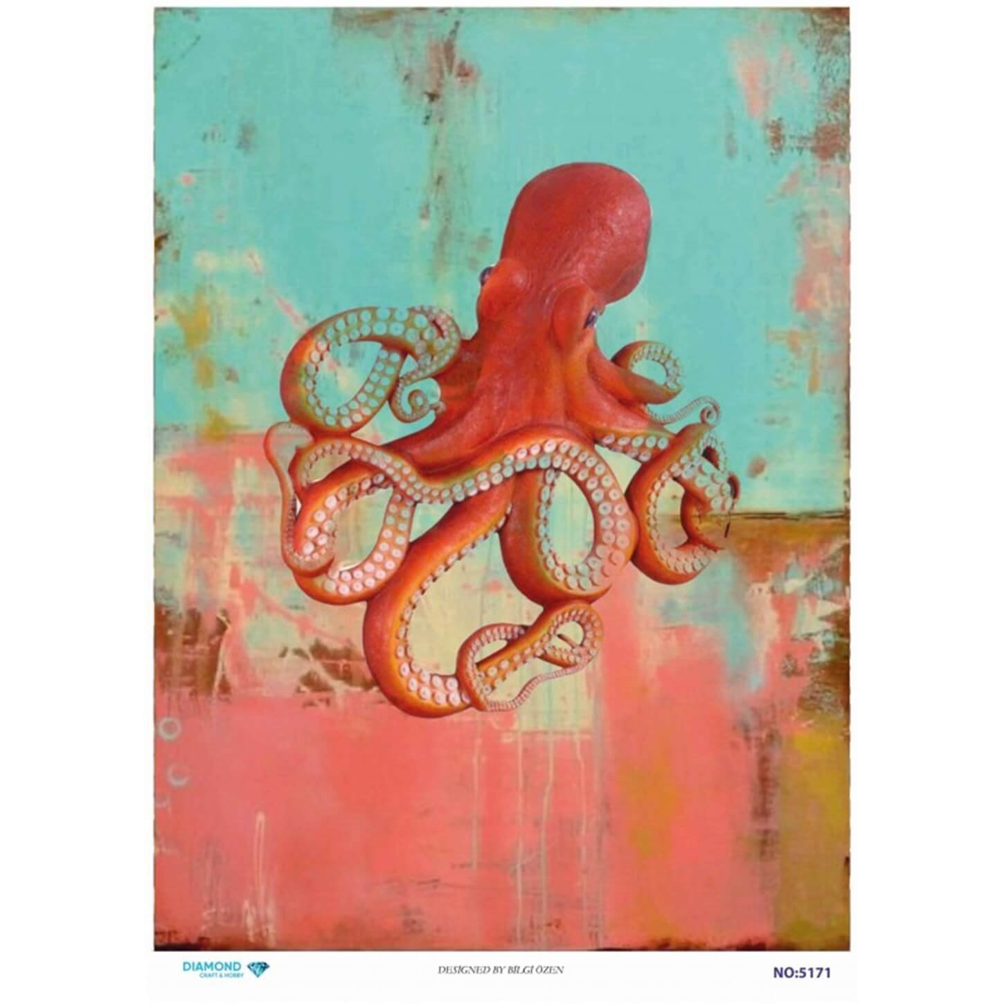 ديكوباج ورق الأرز الماسي 5171