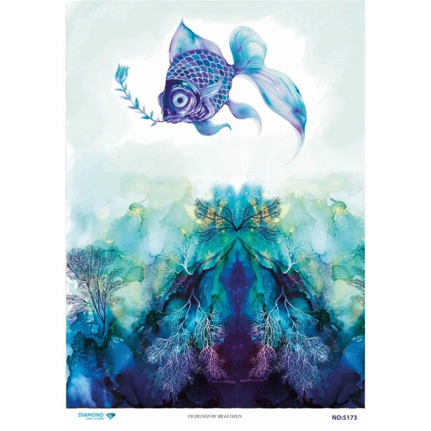 ديكوباج ورق الأرز الماسي 5173