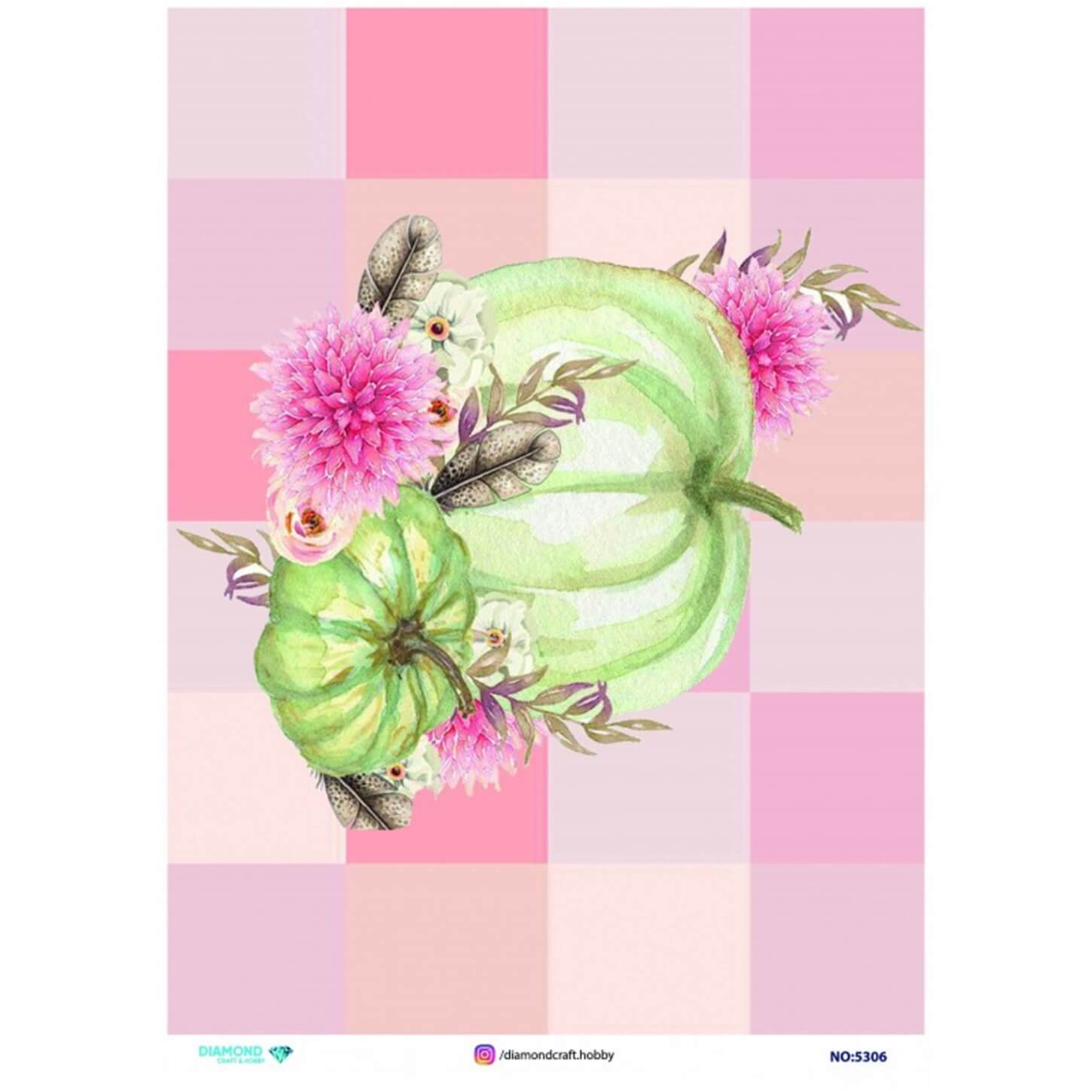 ديكوباج ورق الأرز الماسي 5306