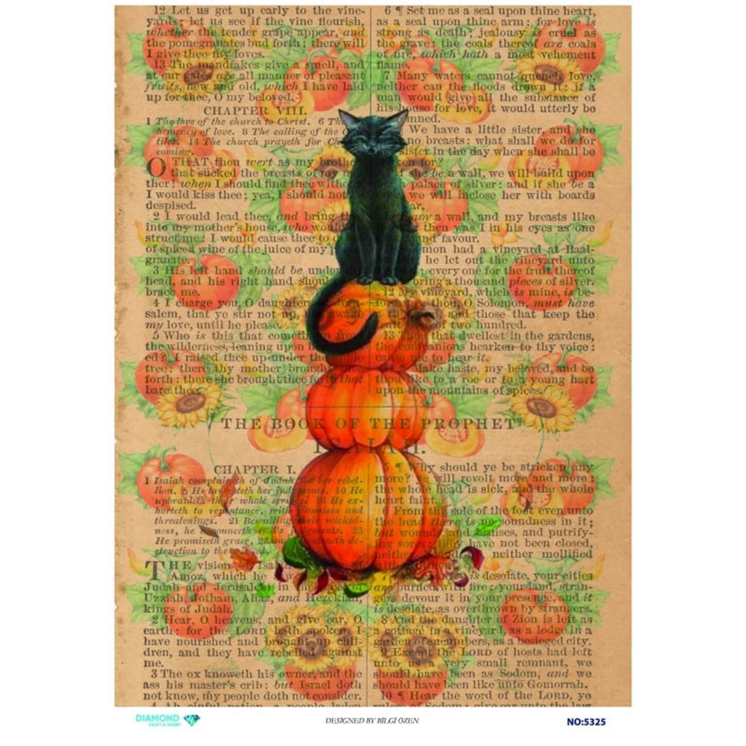 Алмазная рисовая бумага для декупажа 5325