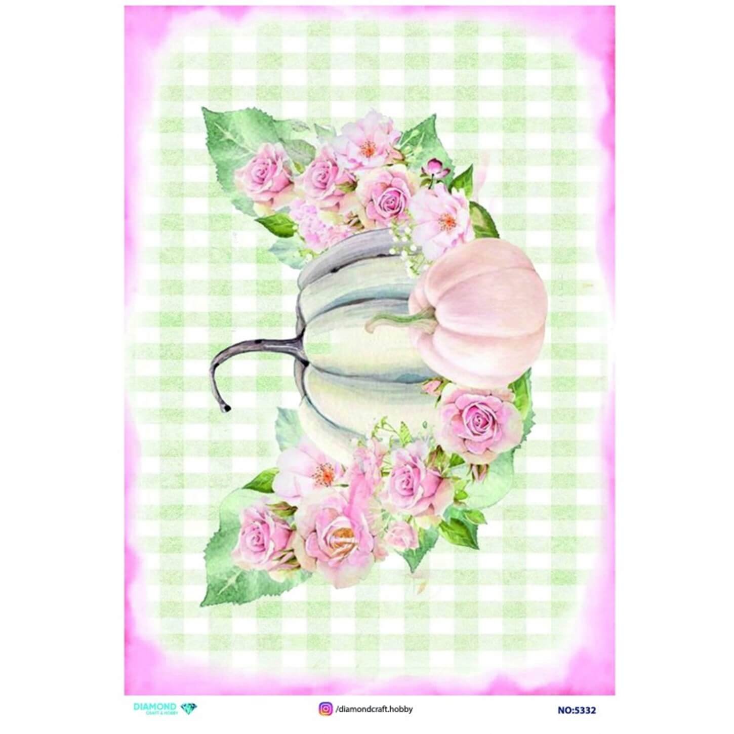 Алмазная рисовая бумага для декупажа 5332