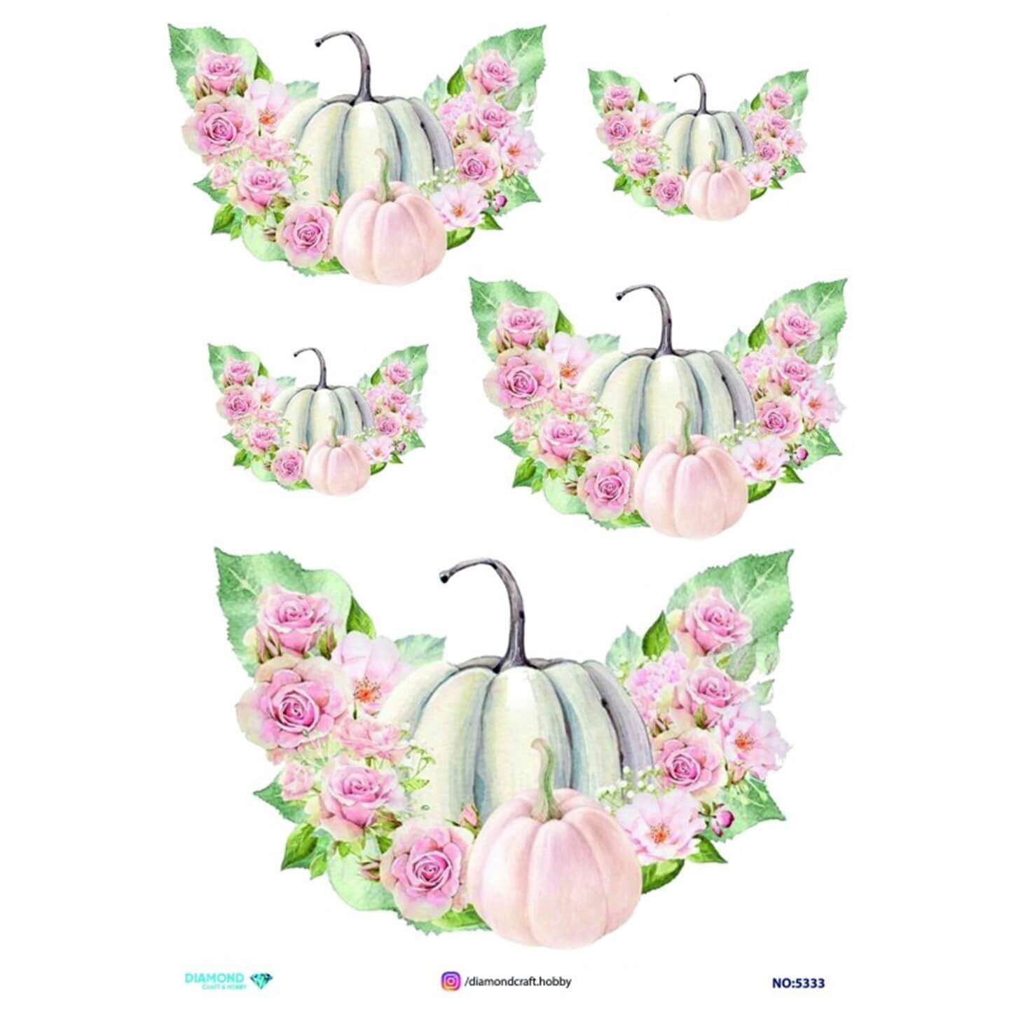 ديكوباج ورق الأرز الماسي 5333