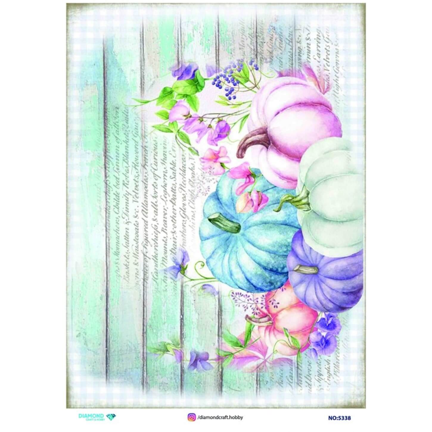 ديكوباج ورق الأرز الماسي 5338