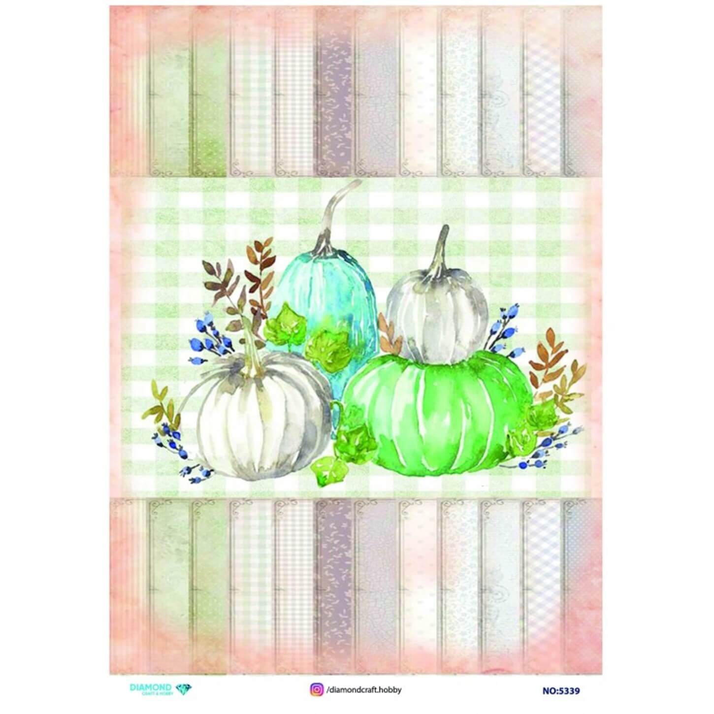 ديكوباج ورق الأرز الماسي 5339