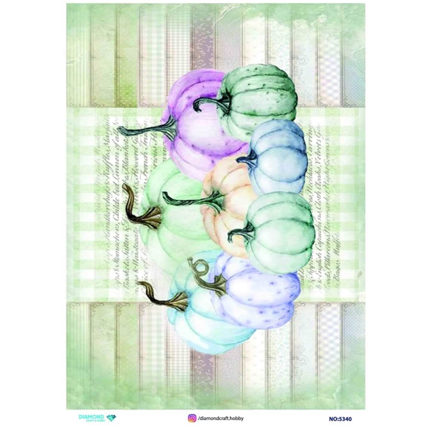 ديكوباج ورق الأرز الماسي 5340