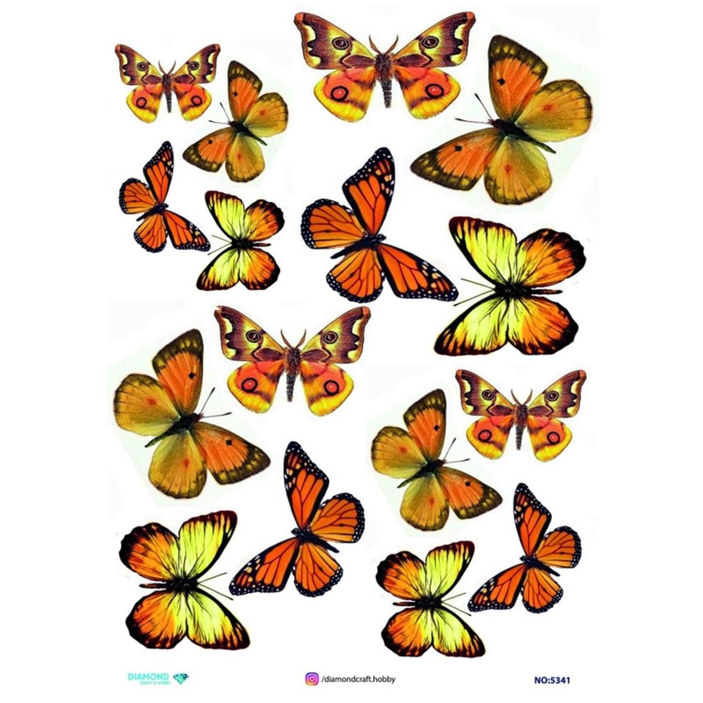 ديكوباج ورق الأرز الماسي 5341