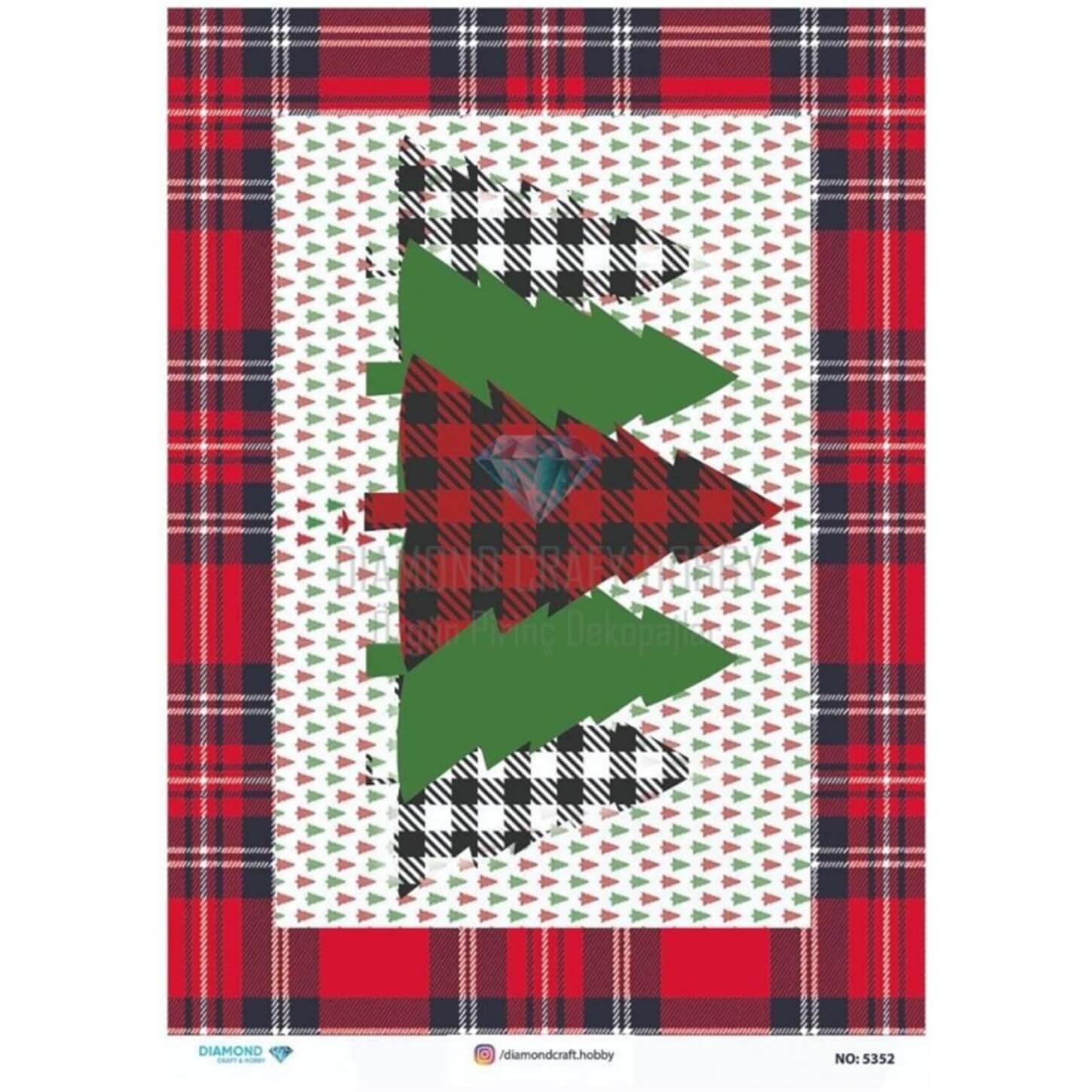 Алмазная рисовая бумага для декупажа 5352