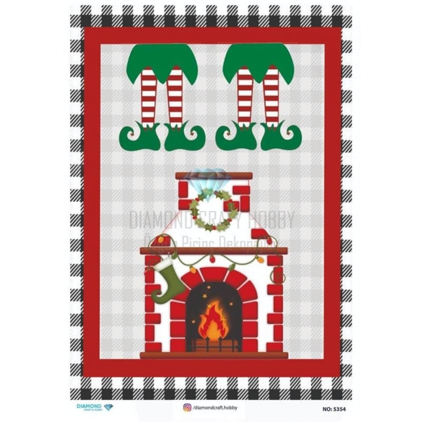 ديكوباج ورق الأرز الماسي 5354