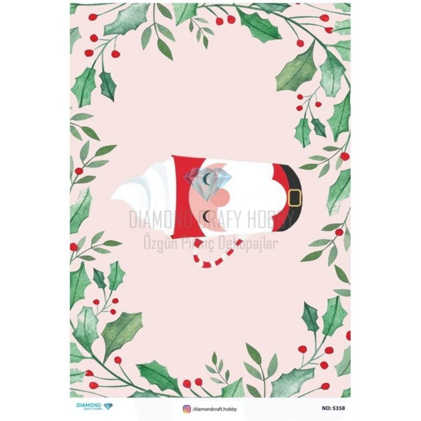 Алмазная рисовая бумага для декупажа 5358