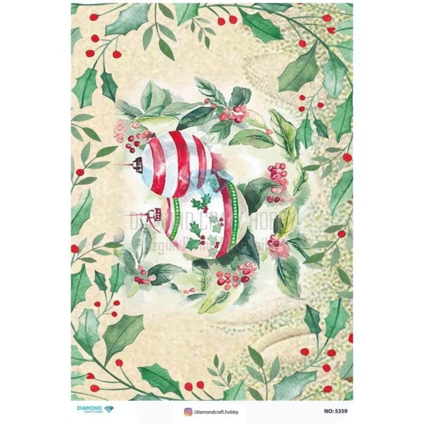 ديكوباج ورق الأرز الماسي 5359