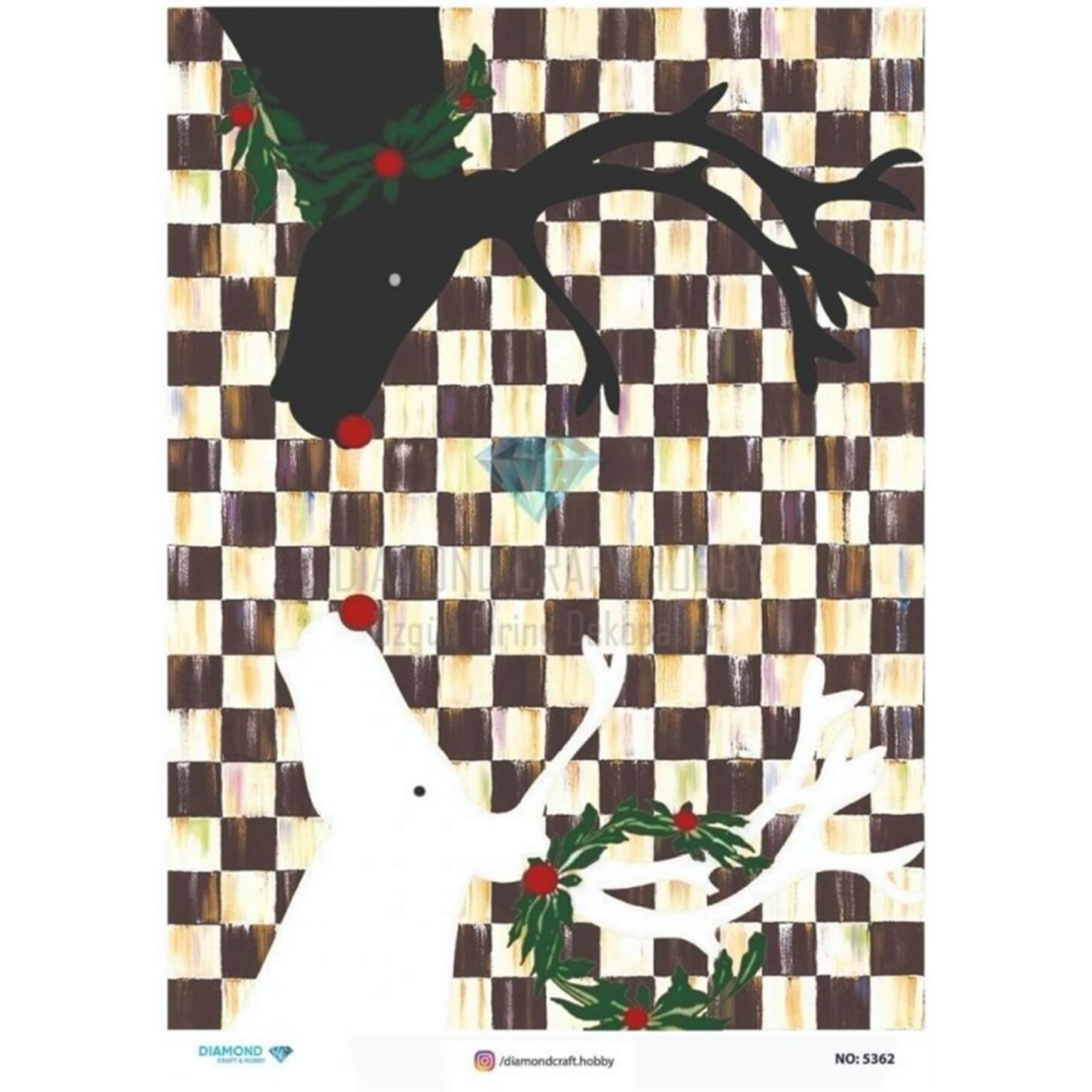 ديكوباج ورق الأرز الماسي 5362