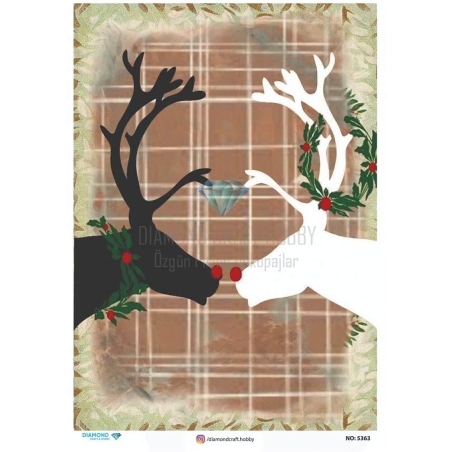 ديكوباج ورق الأرز الماسي 5363