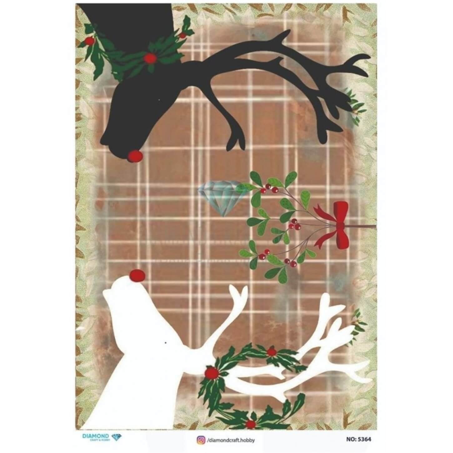 Алмазная рисовая бумага для декупажа 5364