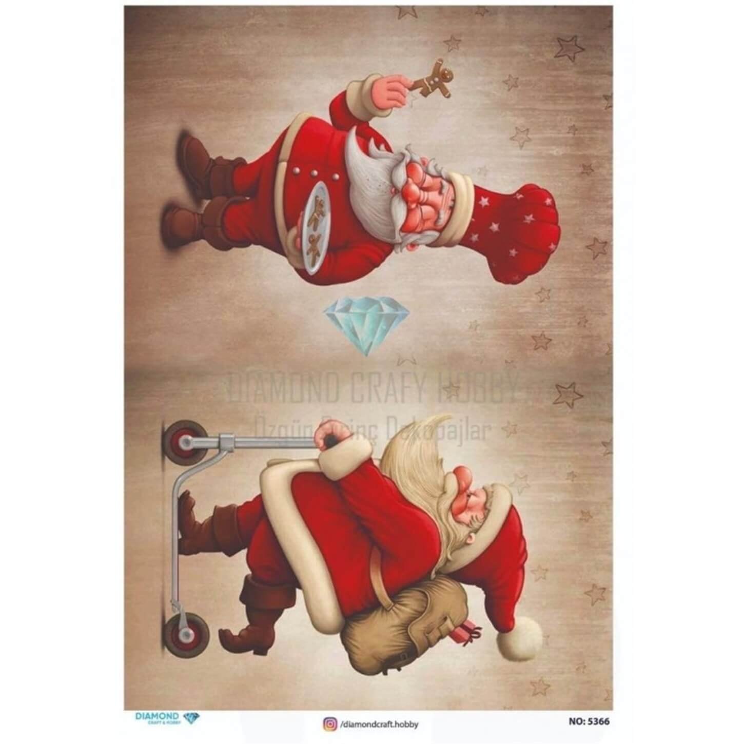 ديكوباج ورق الأرز الماسي 5366