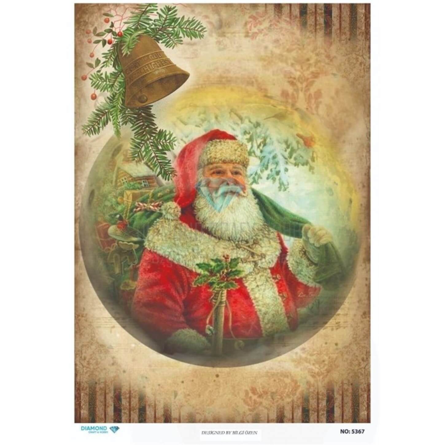 Алмазная рисовая бумага для декупажа 5367