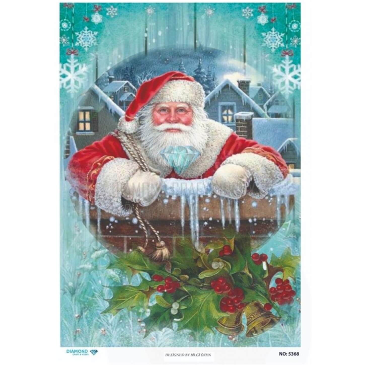 Алмазная рисовая бумага для декупажа 5368