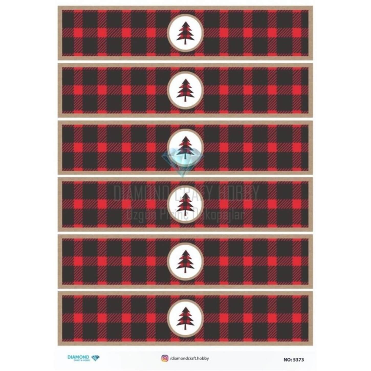 ديكوباج ورق الأرز الماسي 5373