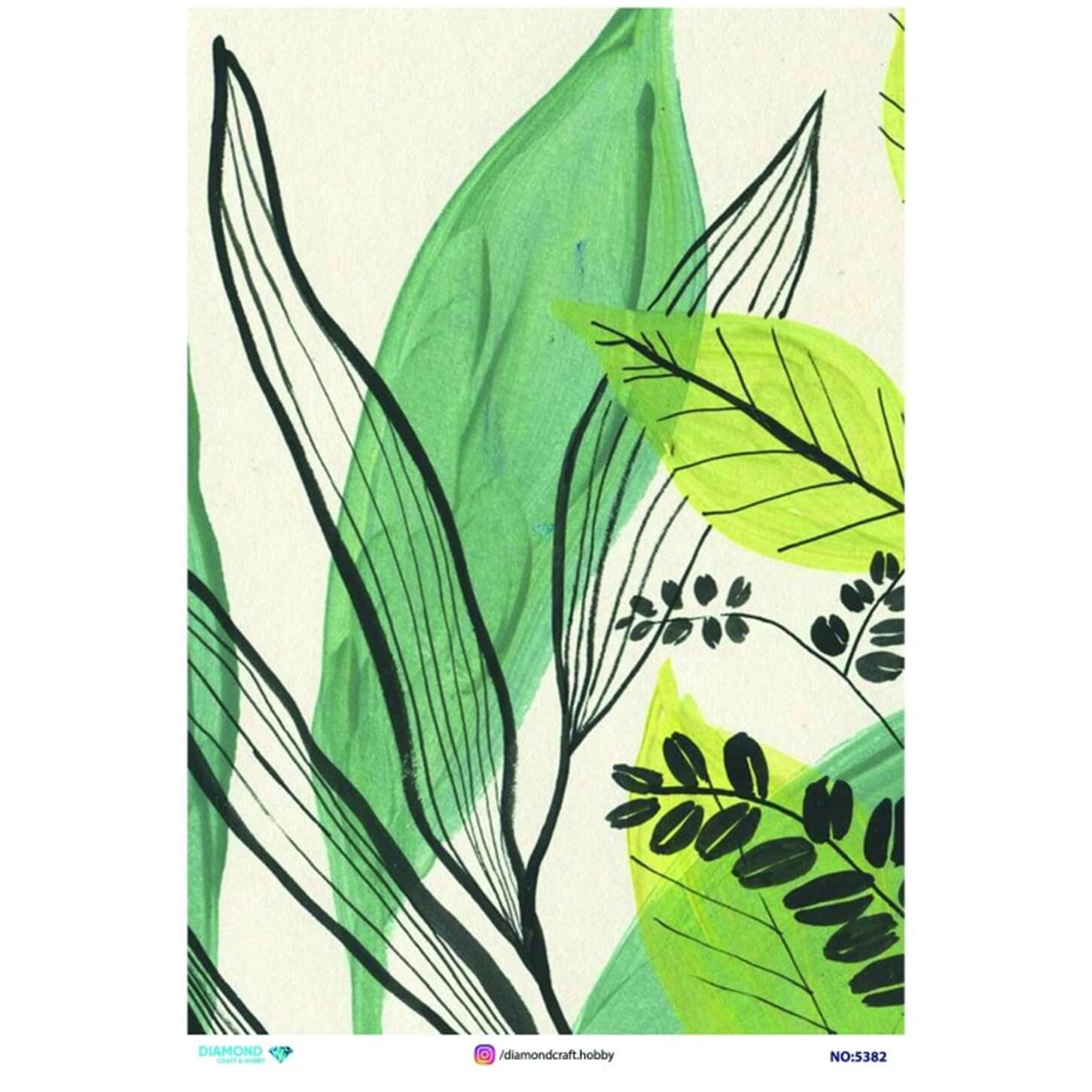 ديكوباج ورق الأرز الماسي 5382