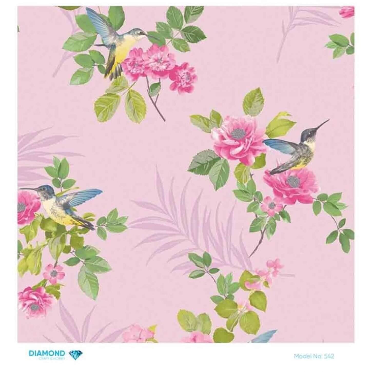 Алмазная рисовая бумага для декупажа 542