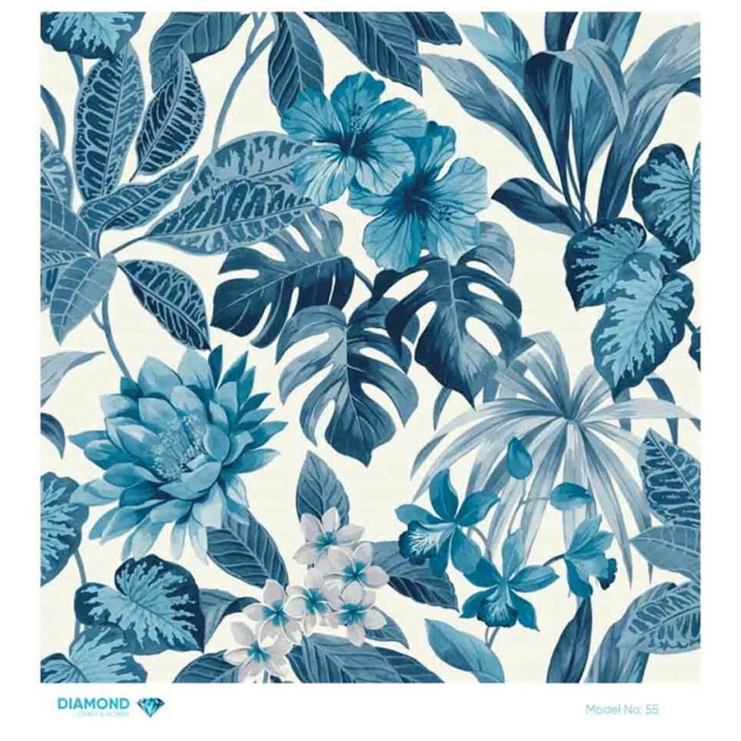 ديكوباج ورق الأرز الماسي 55